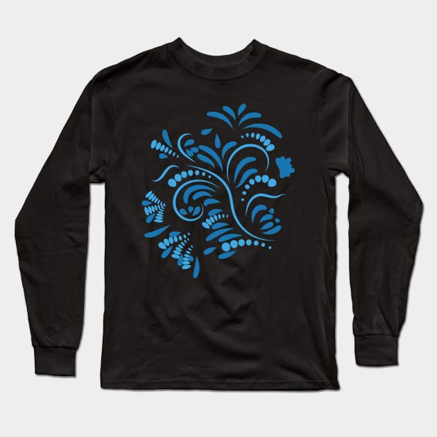 Ethnic folk ornament Long Sleeve T-Shirt by Eskimos